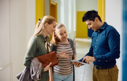 Handle student processing, admission, and visa services